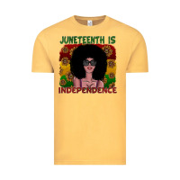 Vintage Mustard juneteenth is independence Vintage Tee - SublimationCraftShop
