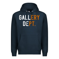 Navy Gallery Dept. Premium Hoodie - artisFamous