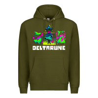 Army Green Deltarune Premium Hoodie - artisFamous