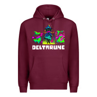 Burgundy Deltarune Premium Hoodie - artisFamous