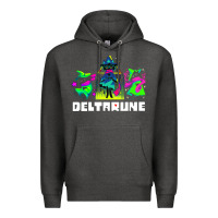 Charcoal Heather Deltarune Premium Hoodie - artisFamous