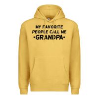 Antique Gold my favorite people call me grandpa black Premium Hoodie - artisFamous