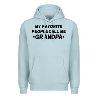 Blue Mist my favorite people call me grandpa black Premium Hoodie - artisFamous