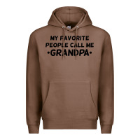 Chestnut my favorite people call me grandpa black Premium Hoodie - artisFamous