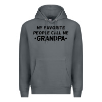 Rock my favorite people call me grandpa black Premium Hoodie - artisFamous