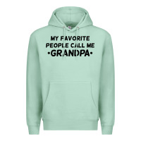 Seafoam my favorite people call me grandpa black Premium Hoodie - artisFamous