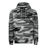 Slate Camo my favorite people call me grandpa black Premium Hoodie - artisFamous