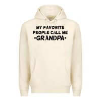 My Favorite People Call Me Grandpa Black Premium Hoodie | Teevron