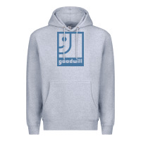 Heather Grey GOODWILL Premium Hoodie - artisFamous