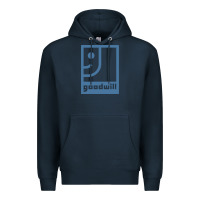 Navy GOODWILL Premium Hoodie - artisFamous