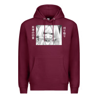 Burgundy reaper death Premium Hoodie - artisFamous