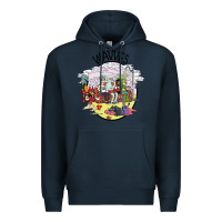Navy wavves Premium Hoodie - artisFamous