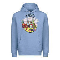 Colony Blue wavves Premium Hoodie - artisFamous