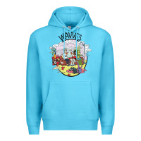 Ocean Blue wavves Premium Hoodie - artisFamous