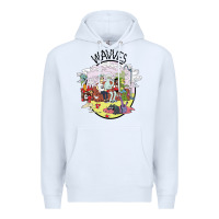 White wavves Premium Hoodie - artisFamous