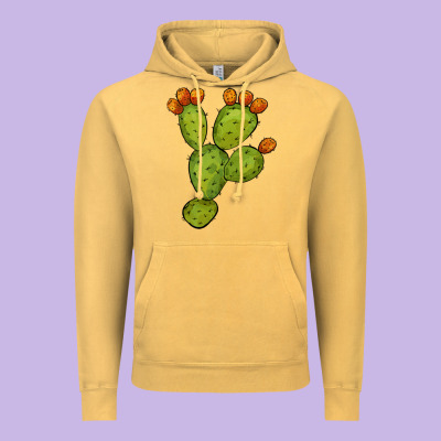 Cactus Vintage Hoodie Designed By Barkaloodesign