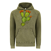 Vintage Olive cactus Vintage Hoodie - BarkalooDesign