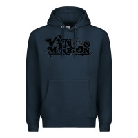 Navy Van Morrison Music Premium Hoodie - artisFamous