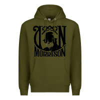 Army Green Van Morrison Music Premium Hoodie - artisFamous