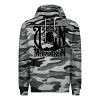 Slate Camo Van Morrison Music Premium Hoodie - artisFamous