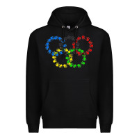 Black winter olympics Premium Hoodie - artisFamous