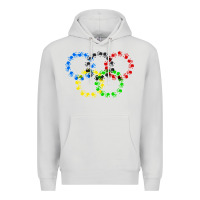 Dove Grey winter olympics Premium Hoodie - artisFamous