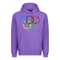 Purple winter olympics Premium Hoodie - artisFamous