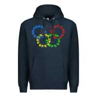 Navy winter olympics Premium Hoodie - artisFamous