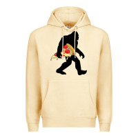 Pina Colada bigfoot carrying pizza Premium Hoodie - artisFamous