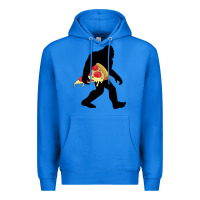 True Royal bigfoot carrying pizza Premium Hoodie - artisFamous