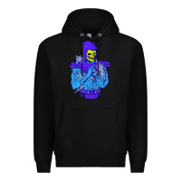 Black skeletor's cat premium scoop csic las Premium Hoodie - artisFamous
