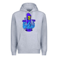 Heather Grey skeletor's cat premium scoop csic las Premium Hoodie - artisFamous