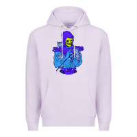 Lilac skeletor's cat premium scoop csic las Premium Hoodie - artisFamous