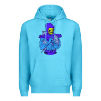 Ocean Blue skeletor's cat premium scoop csic las Premium Hoodie - artisFamous