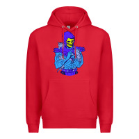 Red skeletor's cat premium scoop csic las Premium Hoodie - artisFamous