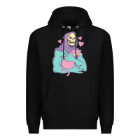 Black skeletor's cat premium scoop classic Premium Hoodie - artisFamous