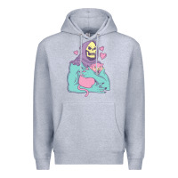Heather Grey skeletor's cat premium scoop classic Premium Hoodie - artisFamous
