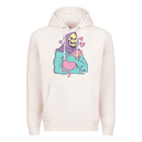 Pale Pink skeletor's cat premium scoop classic Premium Hoodie - artisFamous