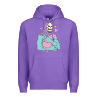 Purple skeletor's cat premium scoop classic Premium Hoodie - artisFamous