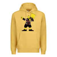 Antique Gold dabbing bart Premium Hoodie - artisFamous