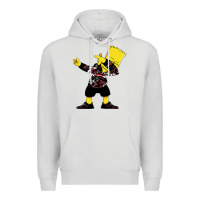 Dove Grey dabbing bart Premium Hoodie - artisFamous