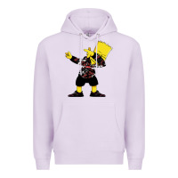 Lilac dabbing bart Premium Hoodie - artisFamous
