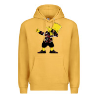 Mustard dabbing bart Premium Hoodie - artisFamous