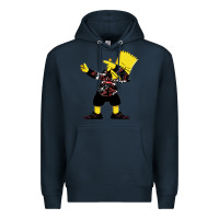 Navy dabbing bart Premium Hoodie - artisFamous