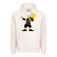 Pale Pink dabbing bart Premium Hoodie - artisFamous