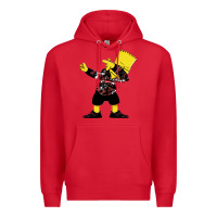 Red dabbing bart Premium Hoodie - artisFamous