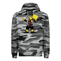 Slate Camo dabbing bart Premium Hoodie - artisFamous