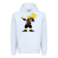 White dabbing bart Premium Hoodie - artisFamous