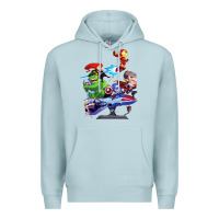 Blue Mist superheroes Premium Hoodie - artisFamous