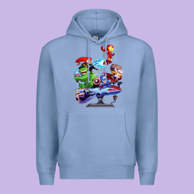 Superheroes Premium Hoodie Designed By Artisfamous